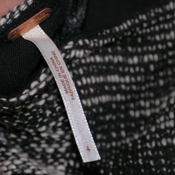 Free People Nyima Black/Ivory Bustier Dress Size 4 - Picture 10 of 12